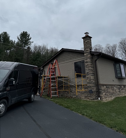 New siding install progress